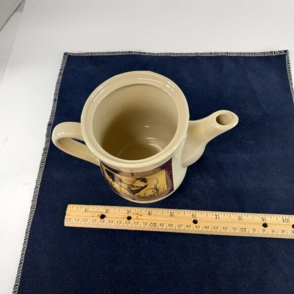 Rooster Ceramic Tea Pot B.I Dishwasher and Microwave Safe 16 oz. with Lid GUC - Picture 5 of 7